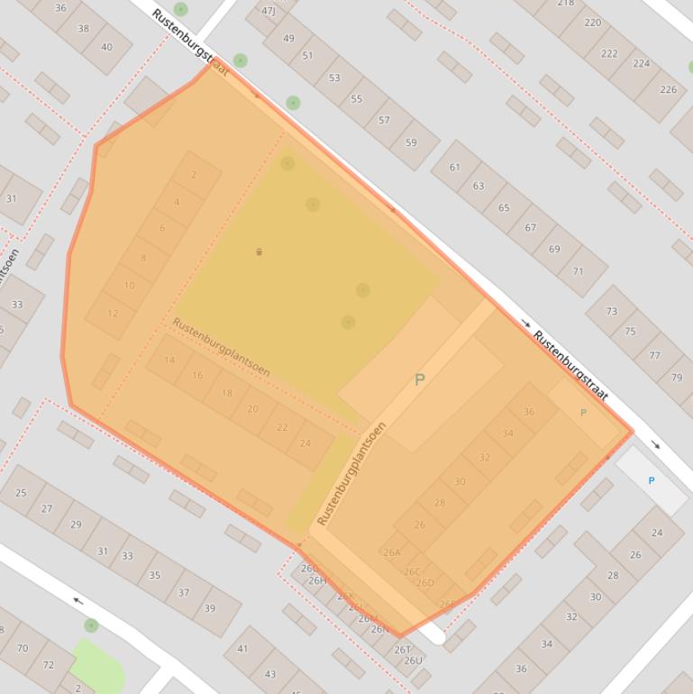 Kaart van postcodegebied 4337VP.