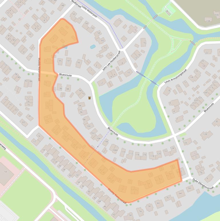 Kaart van postcodegebied 4337WL.