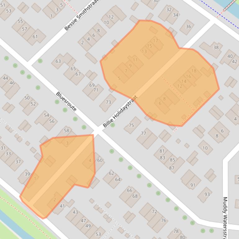 Kaart van postcodegebied 4337WS.