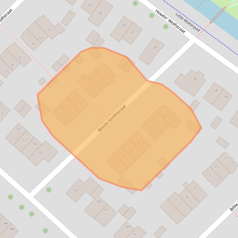 Kaart van postcodegebied 4337WT.