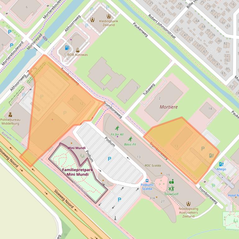 Kaart van postcodegebied 4337WX.