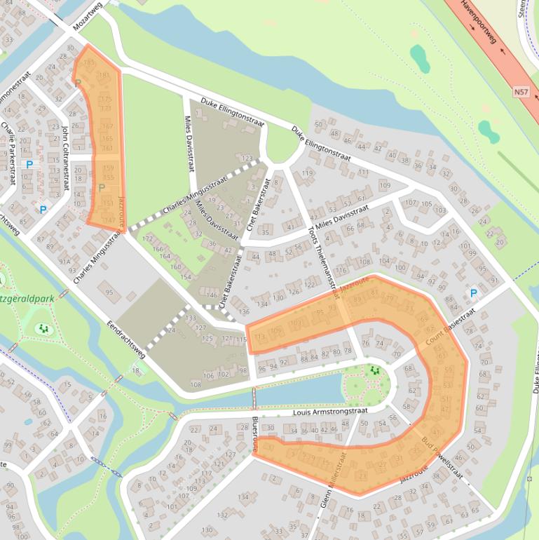 Kaart van postcodegebied 4337XB.