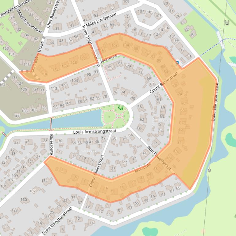 Kaart van postcodegebied 4337XC.