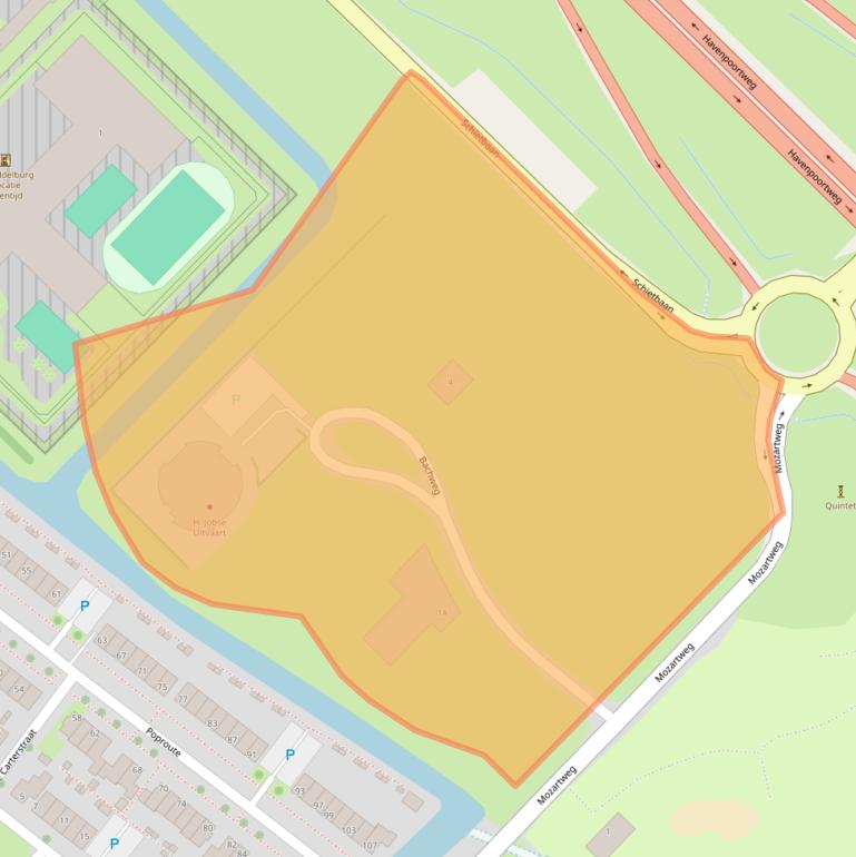 Kaart van postcodegebied 4337XD.