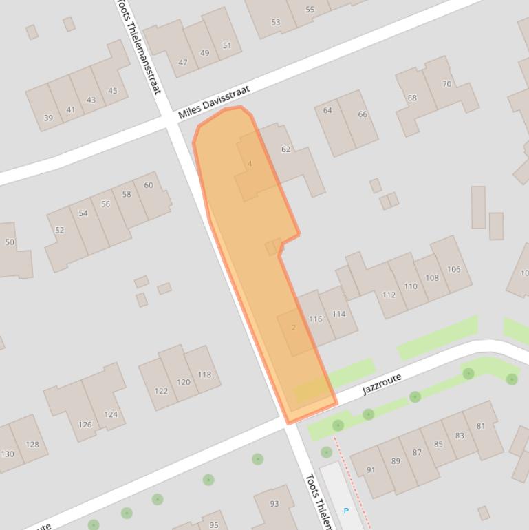 Kaart van postcodegebied 4337XH.