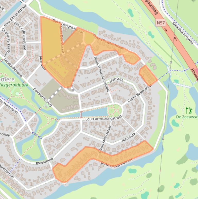 Kaart van postcodegebied 4337XT.