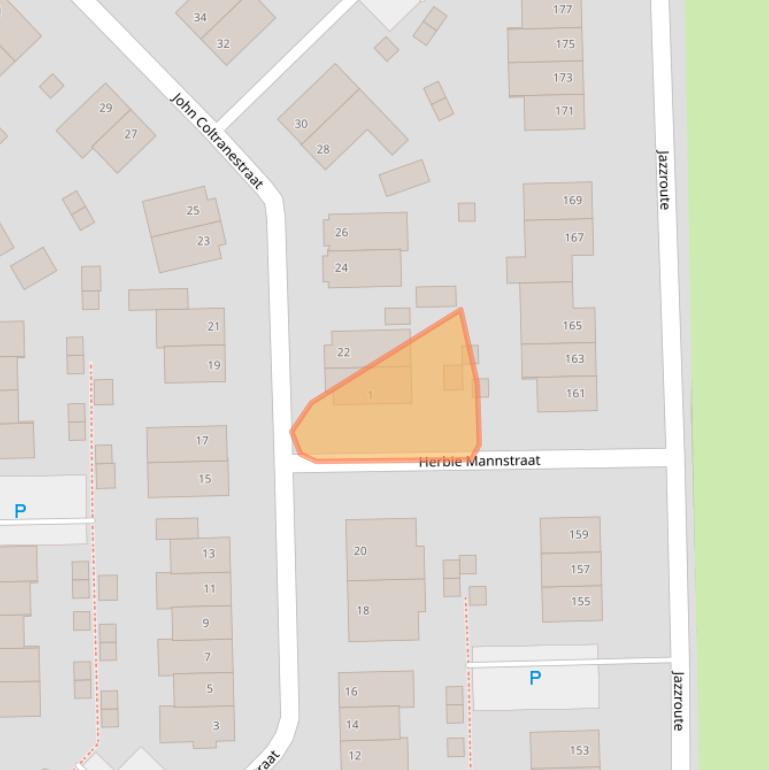 Kaart van postcodegebied 4337XV.