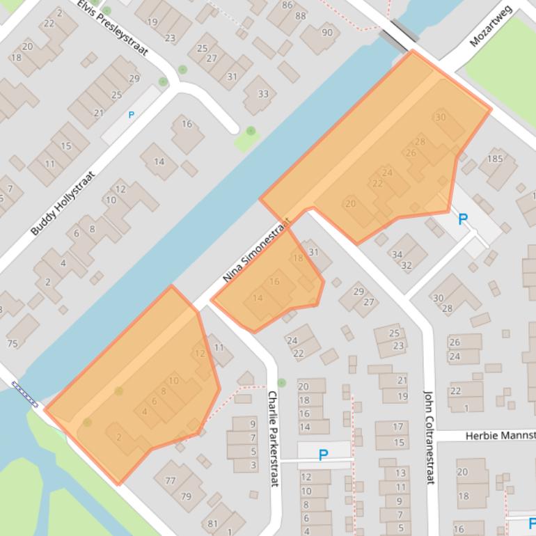 Kaart van postcodegebied 4337XZ.