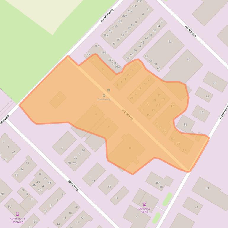 Kaart van postcodegebied 4338PW.