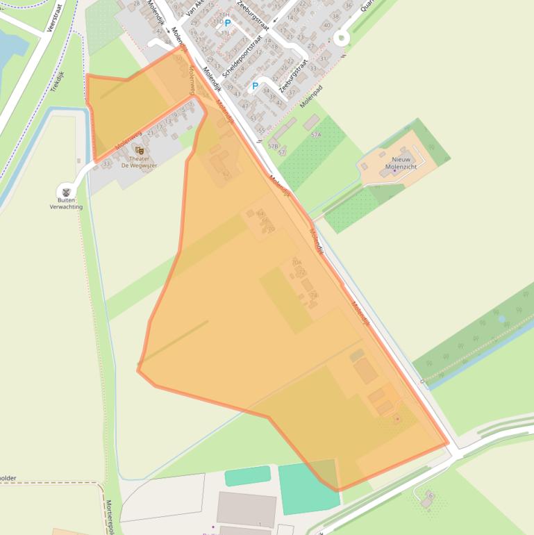 Kaart van postcodegebied 4339AE.