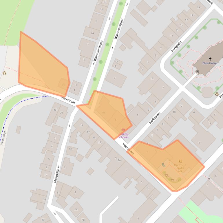 Kaart van postcodegebied 4339AK.