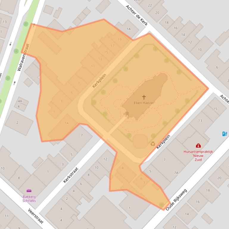 Kaart van postcodegebied 4339AM.