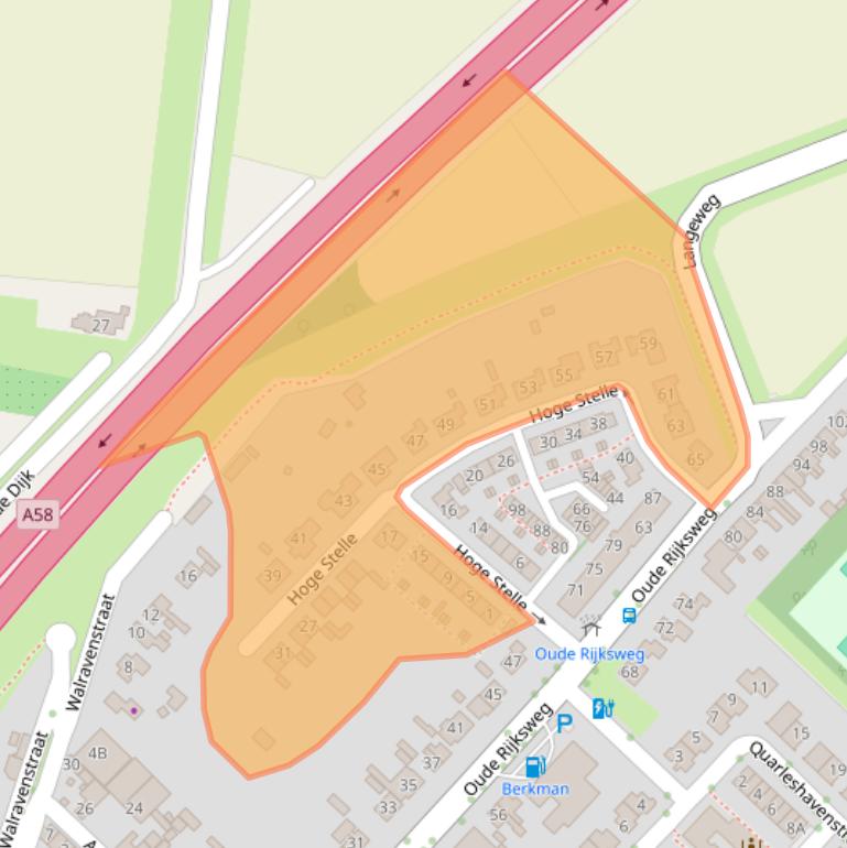 Kaart van postcodegebied 4339AP.