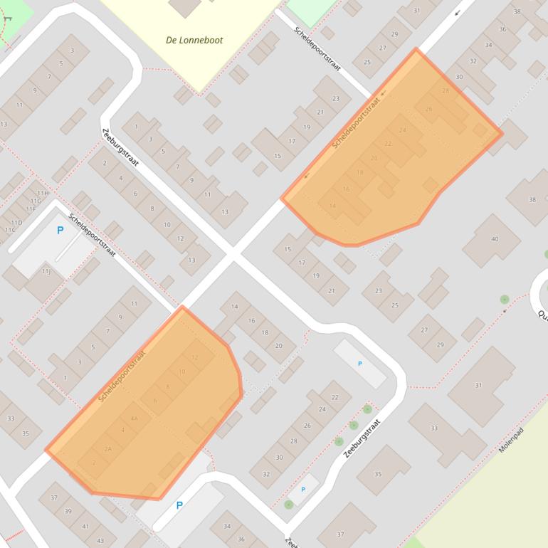 Kaart van postcodegebied 4339BM.