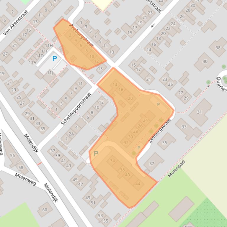 Kaart van postcodegebied 4339BT.