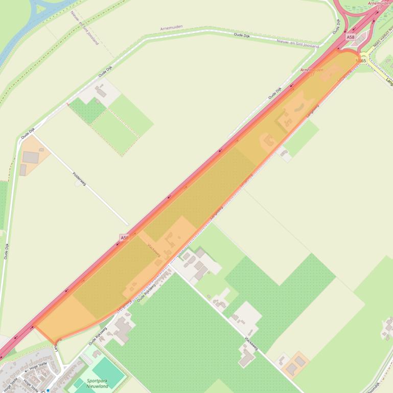 Kaart van postcodegebied 4339NA.