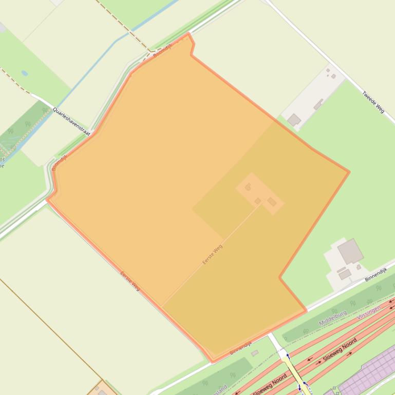 Kaart van postcodegebied 4339PJ.