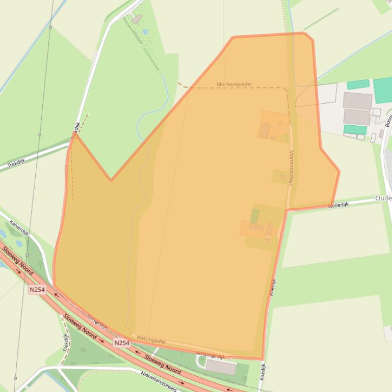 Kaart van postcodegebied 4339PL.