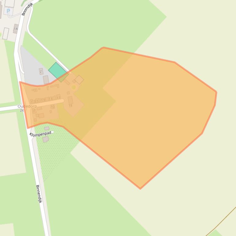 Kaart van postcodegebied 4339PM.