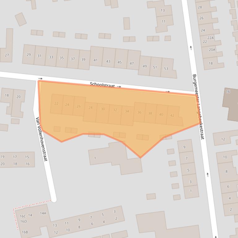 Kaart van postcodegebied 4341AK.