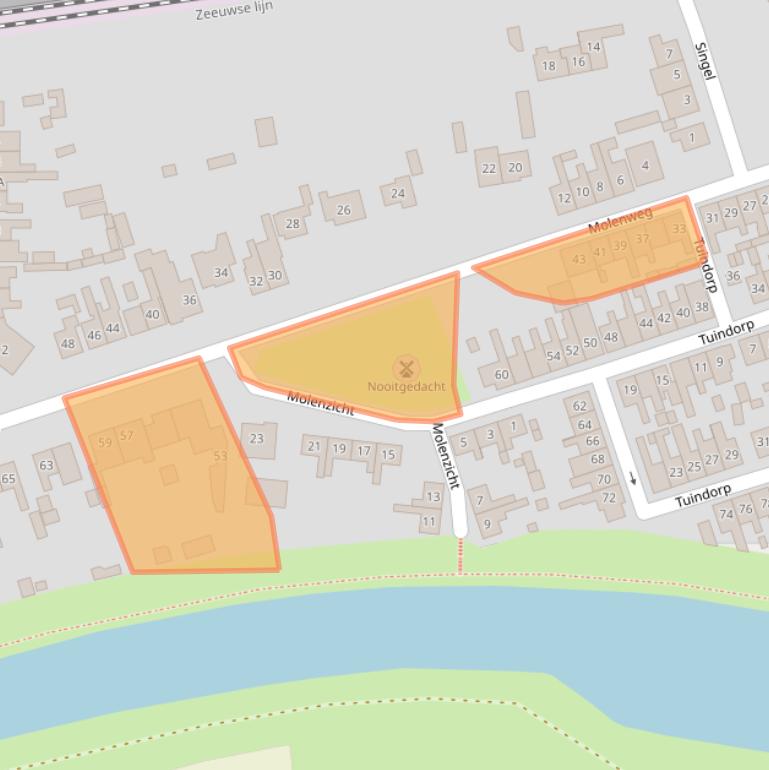 Kaart van postcodegebied 4341BB.