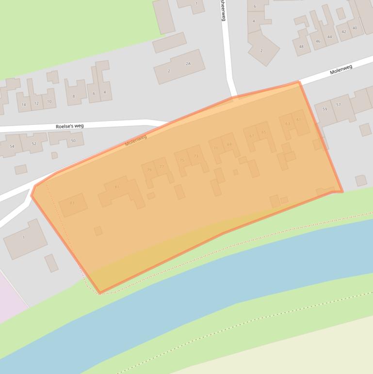 Kaart van postcodegebied 4341BC.