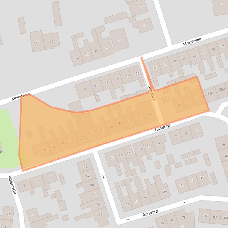 Kaart van postcodegebied 4341CC.