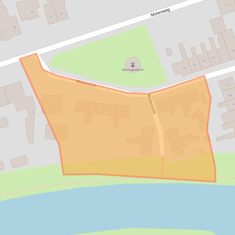 Kaart van postcodegebied 4341CR.