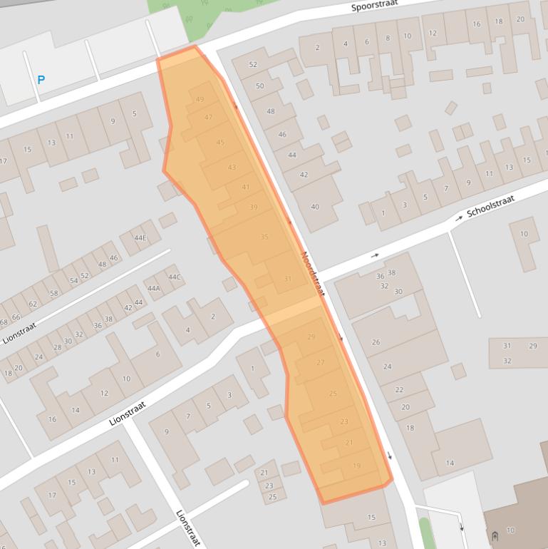 Kaart van postcodegebied 4341EM.