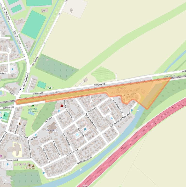 Kaart van postcodegebied 4341GK.