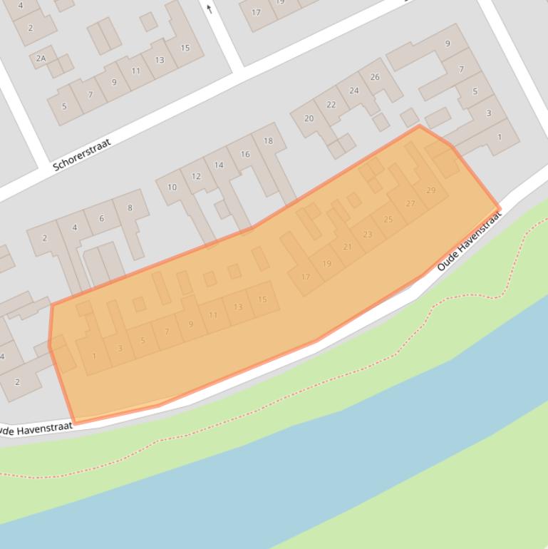 Kaart van postcodegebied 4341GT.