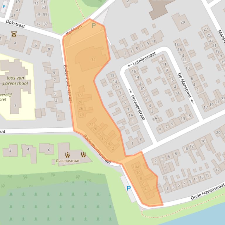 Kaart van postcodegebied 4341GX.