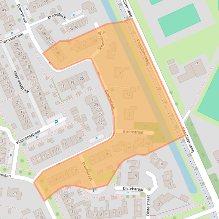 Kaart van postcodegebied 4341JH.