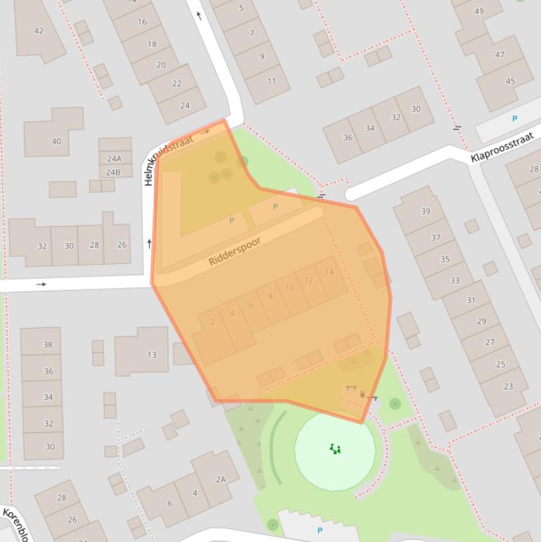 Kaart van postcodegebied 4341JK.