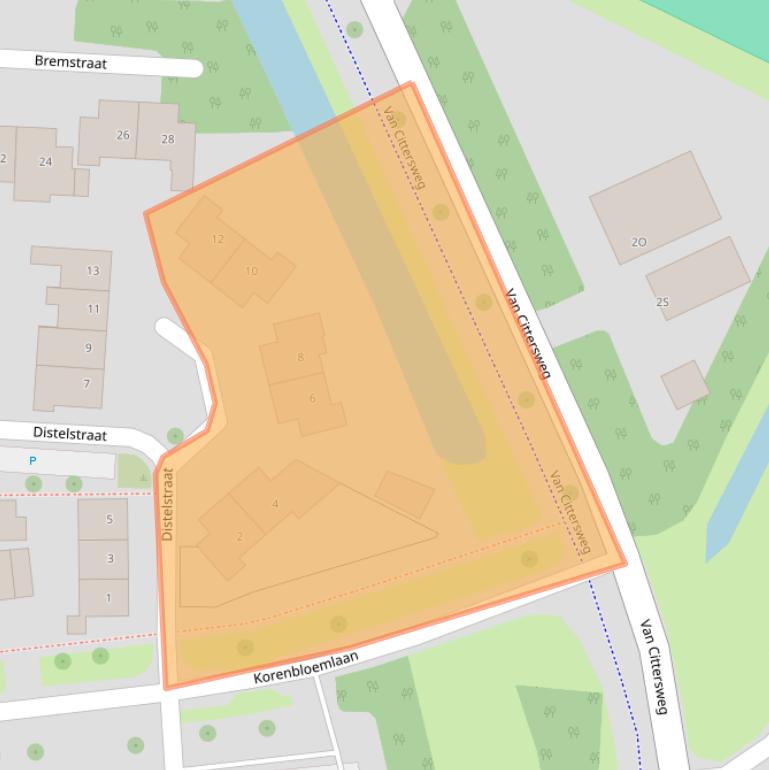 Kaart van postcodegebied 4341JP.