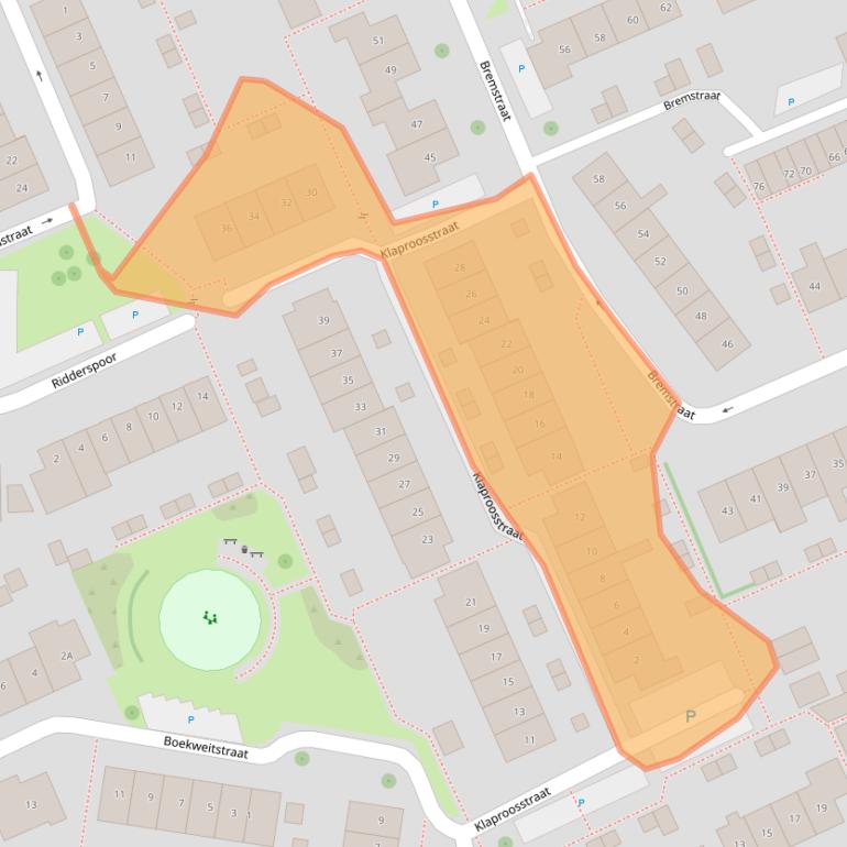 Kaart van postcodegebied 4341JV.