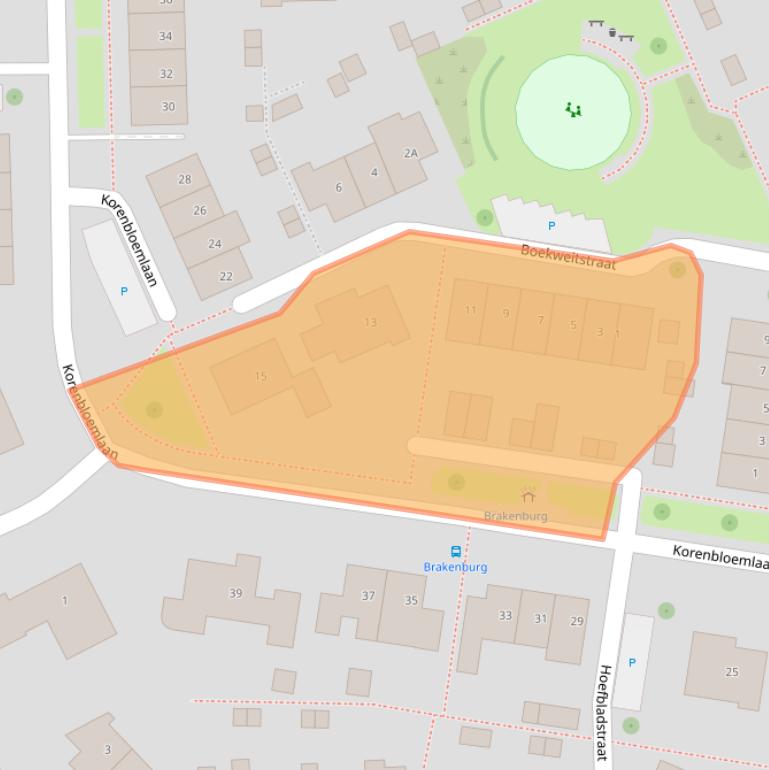 Kaart van postcodegebied 4341KD.