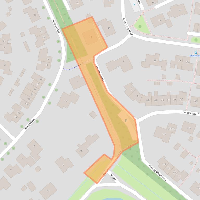 Kaart van postcodegebied 4341KE.