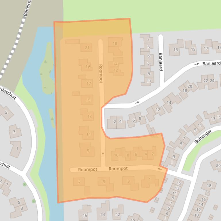 Kaart van postcodegebied 4341LK.