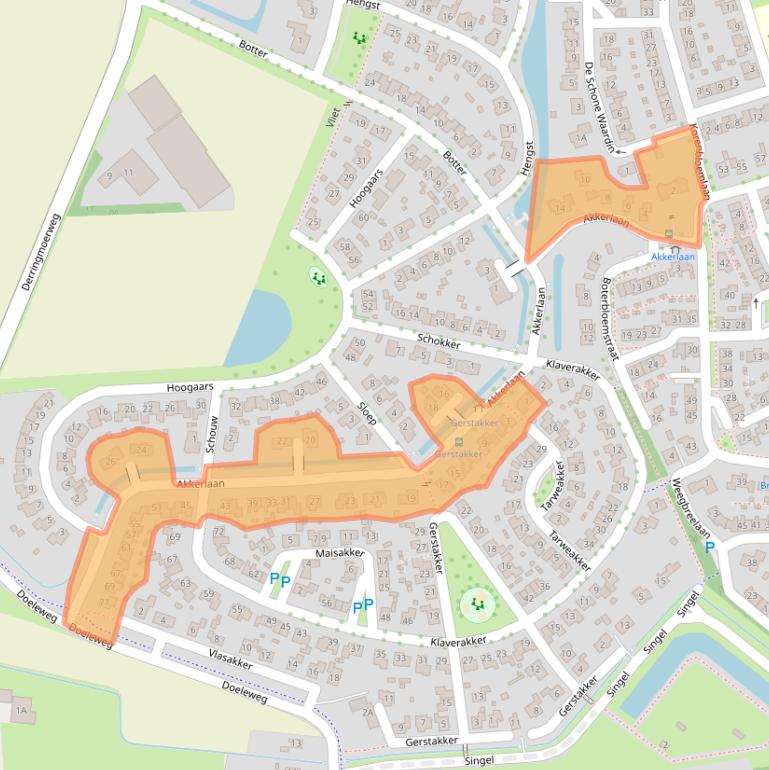 Kaart van postcodegebied 4341MC.