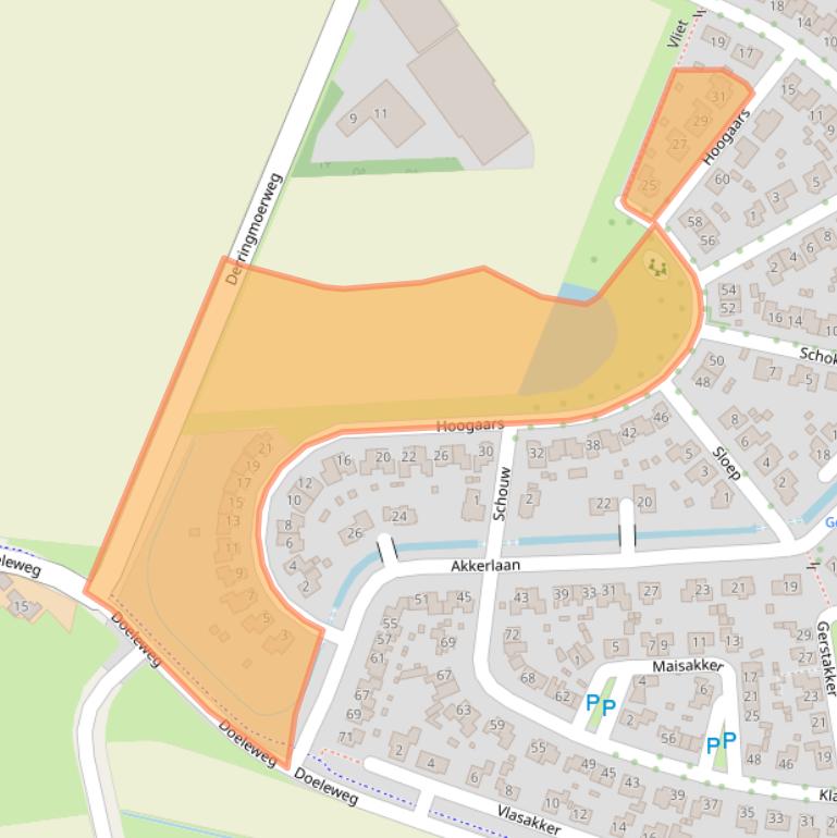 Kaart van postcodegebied 4341ML.