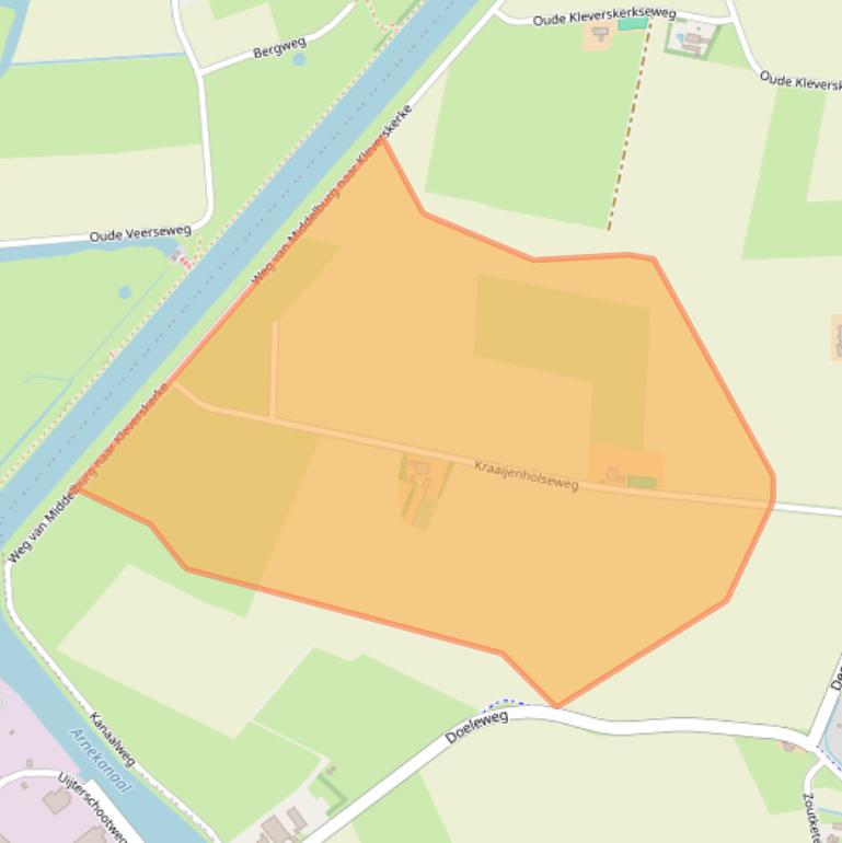 Kaart van postcodegebied 4341PC.