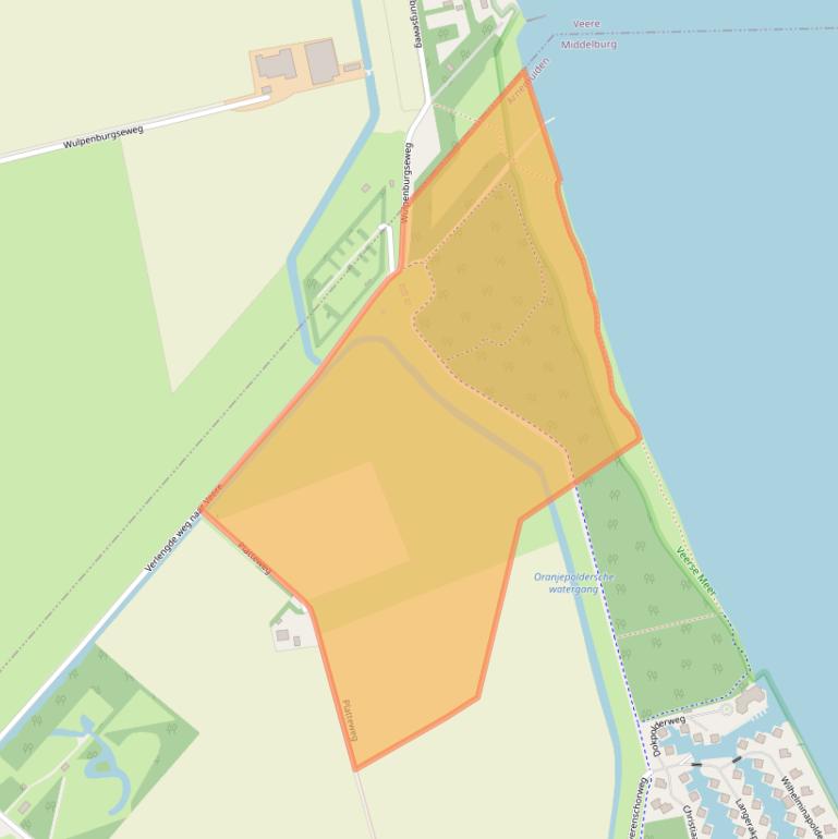 Kaart van postcodegebied 4341PK.