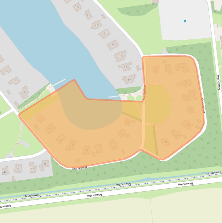 Kaart van postcodegebied 4341PV.