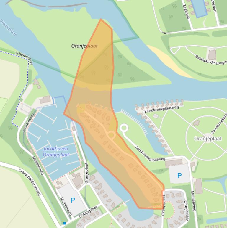 Kaart van postcodegebied 4341PW.