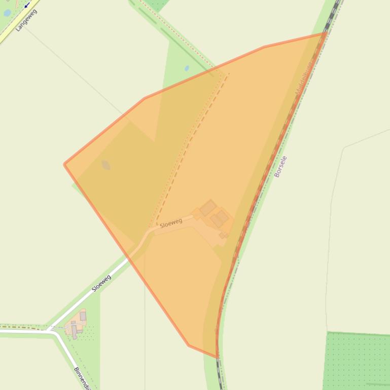 Kaart van postcodegebied 4341RJ.