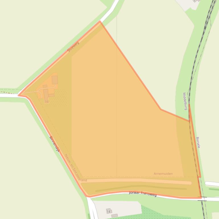 Kaart van postcodegebied 4341RK.