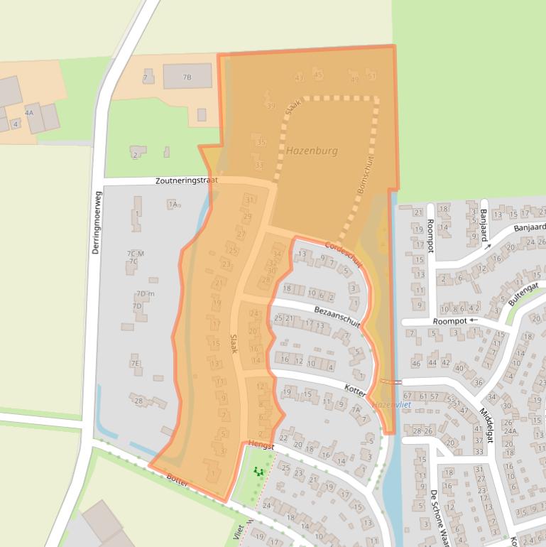 Kaart van postcodegebied 4341SB.