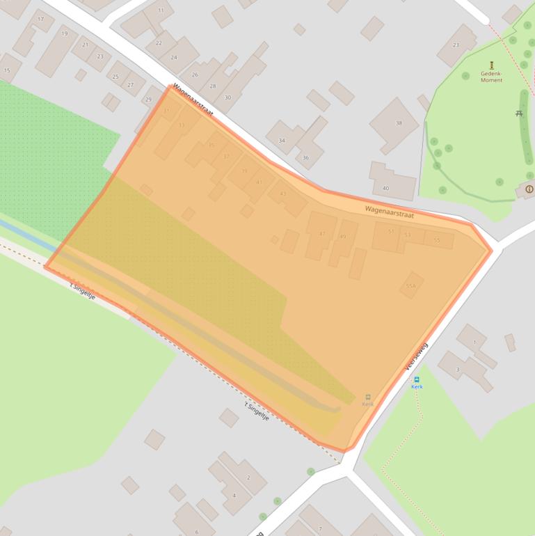 Kaart van postcodegebied 4351BB.