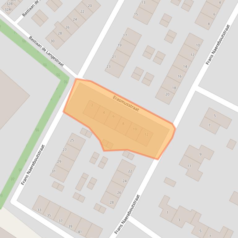 Kaart van postcodegebied 4351NG.